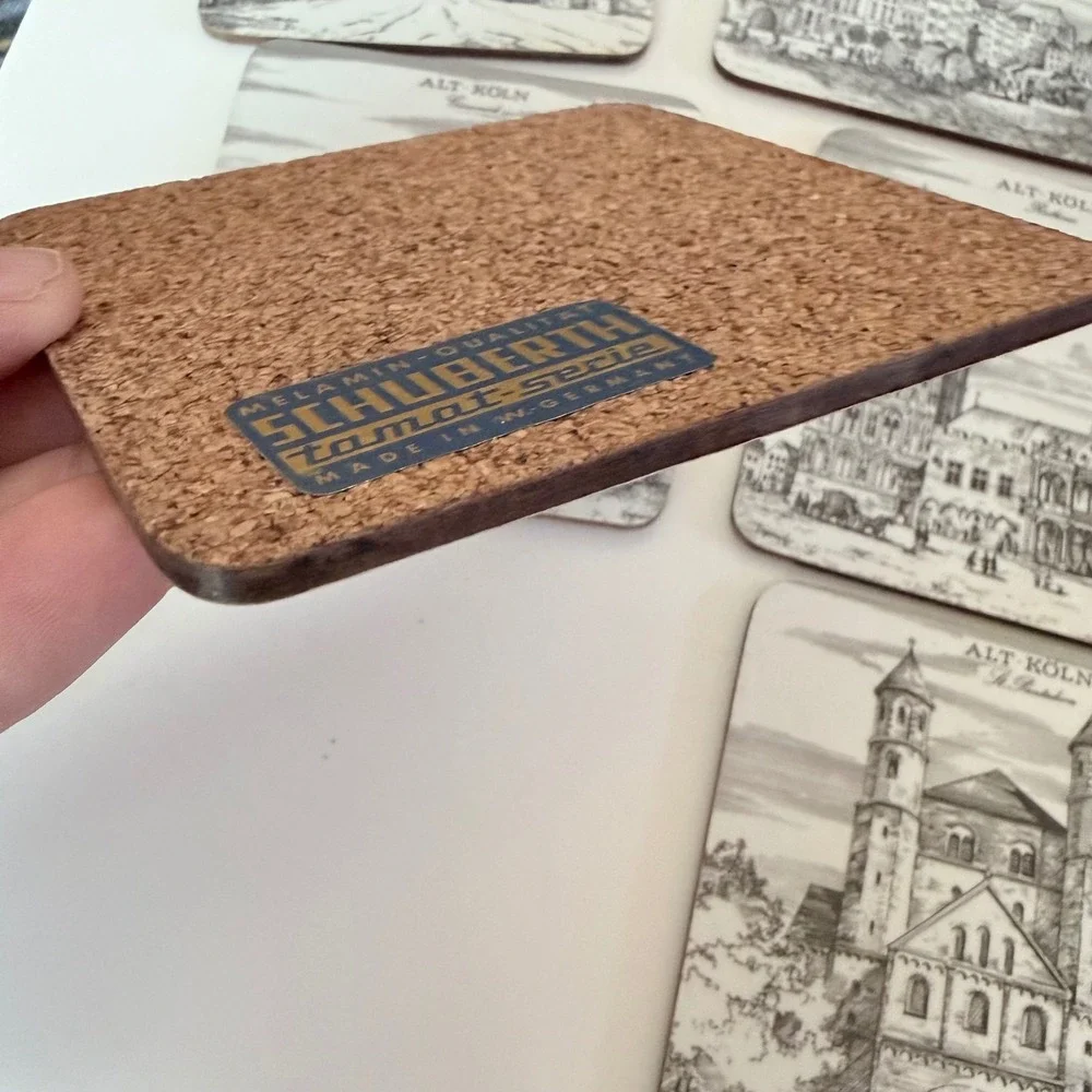 Vtg‎ Schuberth Tamat-Serie Coasters West Germany Cities & Castles - Unused NOS